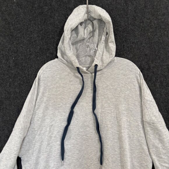 Fabletics Tatiana Hoodie Dress Women's Small Gray Oversized Drawstring Soft - Picture 2 of 8